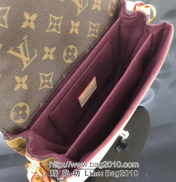 路易威登LV頂級原單 2018新品CHANTILLY LOCK 手袋M43590老花/杏皮 YDH1726